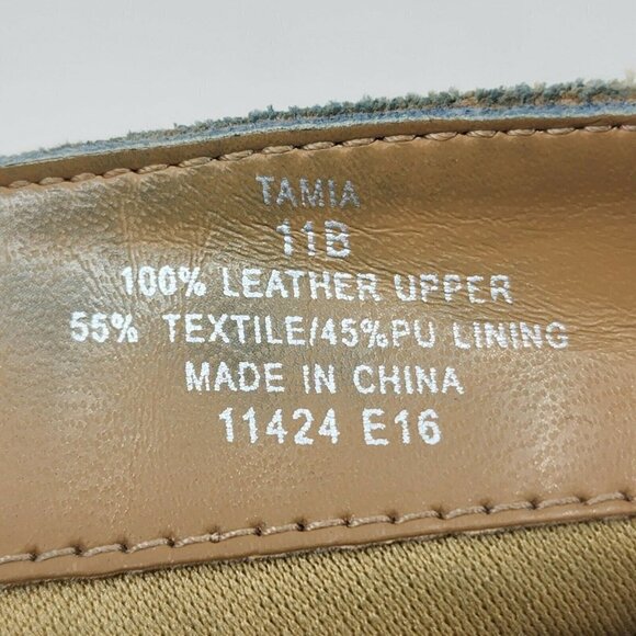 Lauren Ralph Lauren Women's Tamia Suede Wedge Ankle Bootie in Camel Size 11B - Picture 9 of 12